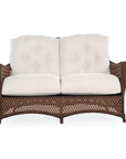 Lloyd Flanders Grand Traverse Patio Loveseat Sunbrella Cushions
