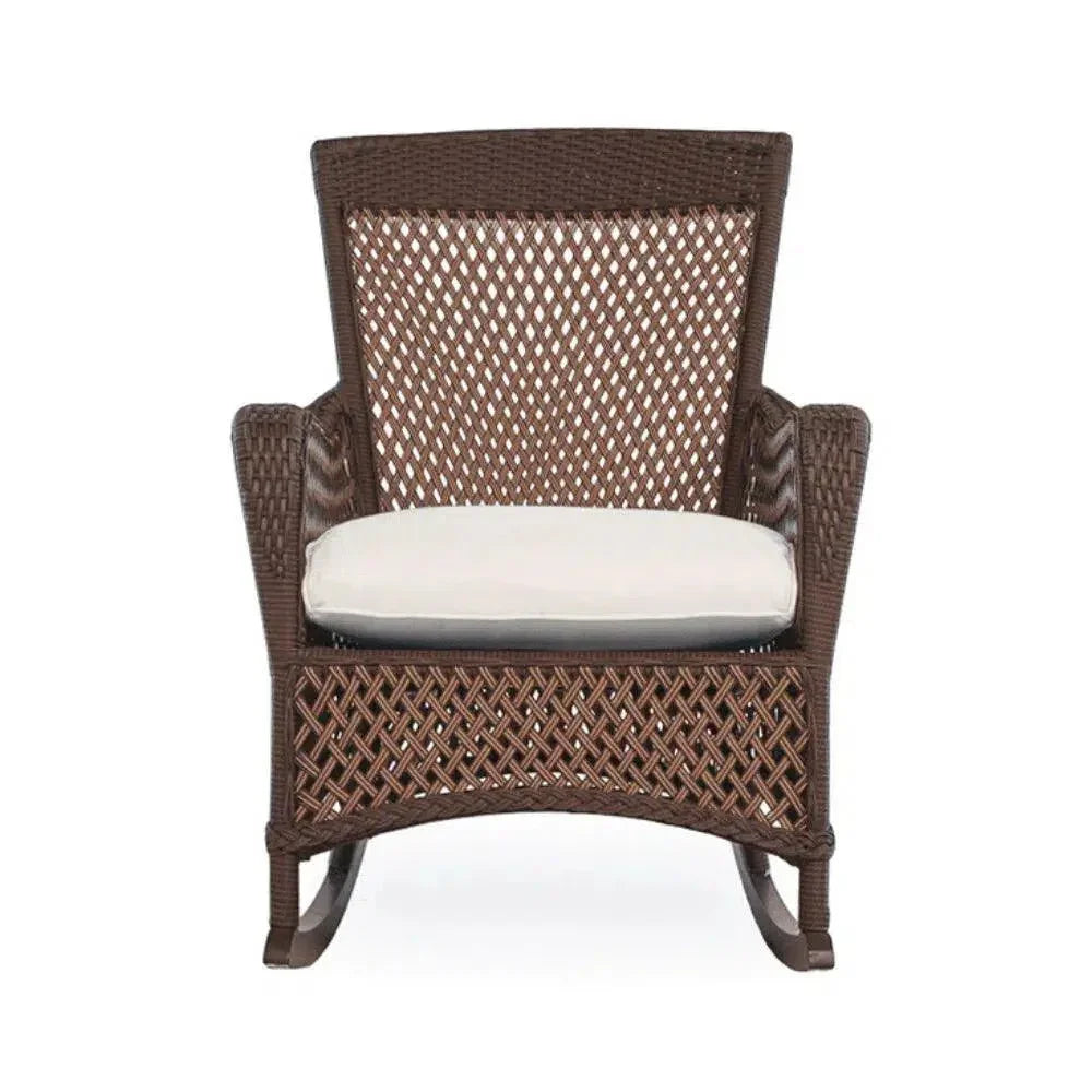 Lloyd Flanders Grand Traverse Porch Rocker Sunbrella Cushions