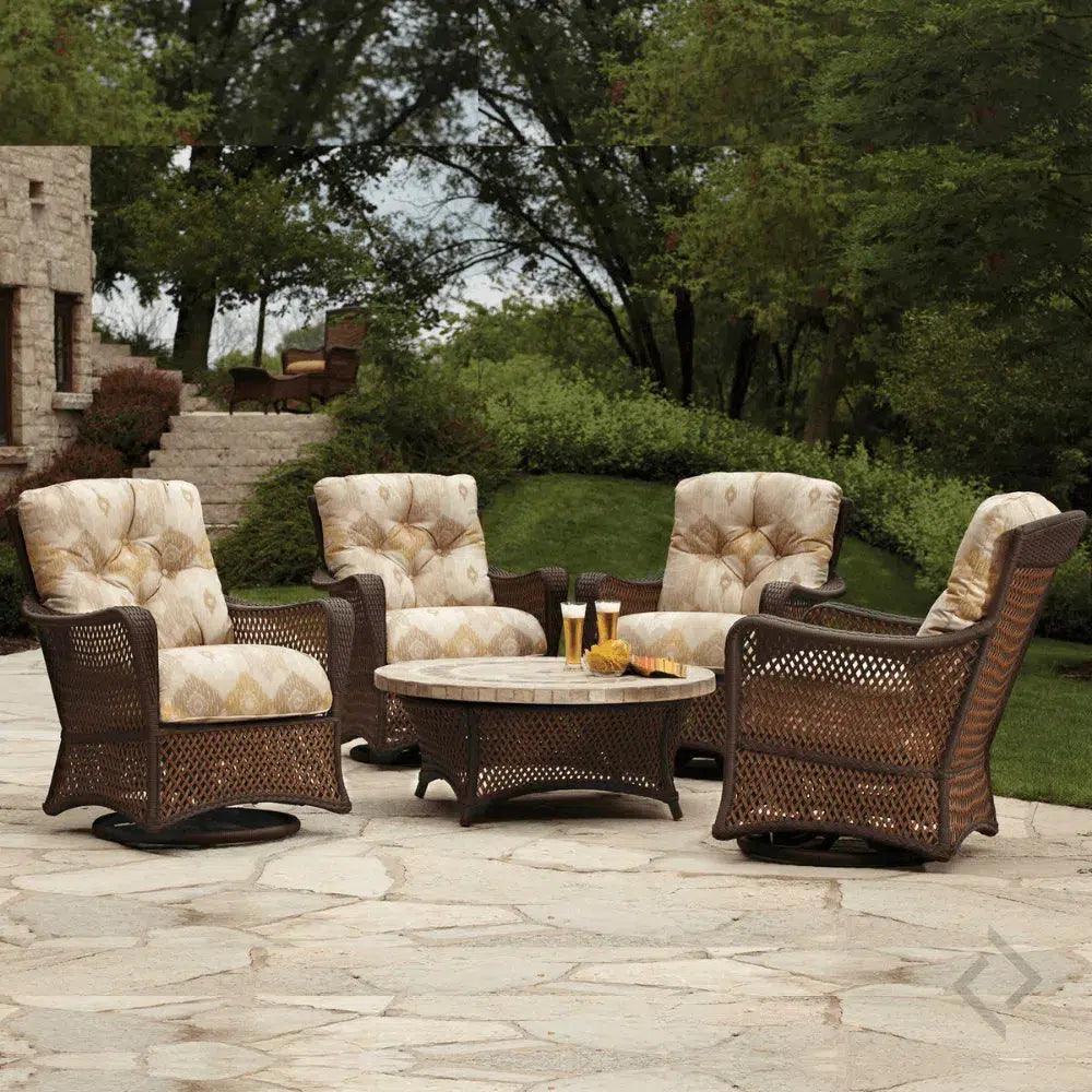 Grand Traverse Swivel Glider Lounge Chair Sunbrella - LOOMLAN - Lloyd Flanders - Outdoor Lounge Chairs