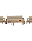 HiTeak Grande 4PC Outdoor Patio Deep Set Sunbrella Cushion