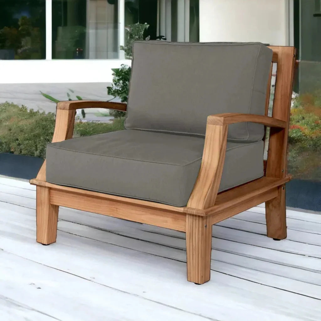 HiTeak Grande 4PC Outdoor Patio Deep Set Sunbrella Cushion