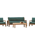 HiTeak Grande 4PC Outdoor Patio Deep Set Sunbrella Cushion