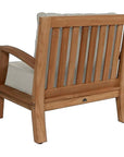 Grande Teak Club Chair Sunbrella Cushion - LOOMLAN - HiTeak - Outdoor Accent Chairs