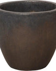 Emissary Gunmetal Ceramic Round Pot