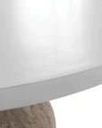 Halo Indoor - Outdoor 60'' Round Dining Table White - LOOMLAN - Artesia - Outdoor Dining Tables