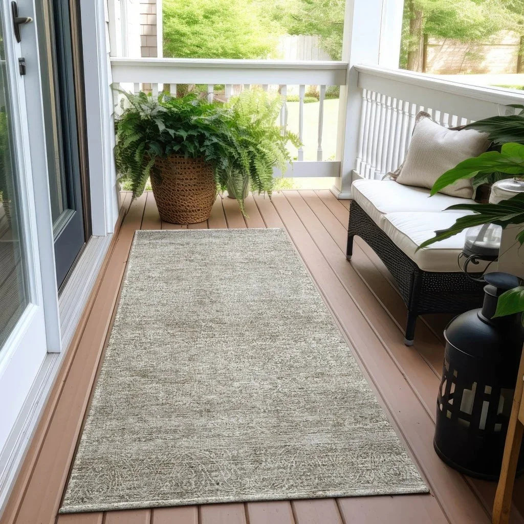 LOOMLAN Rugs Halora Ivory Washable Indoor-Outdoor Rug