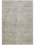 LOOMLAN Rugs Halora Ivory Washable Indoor-Outdoor Rug