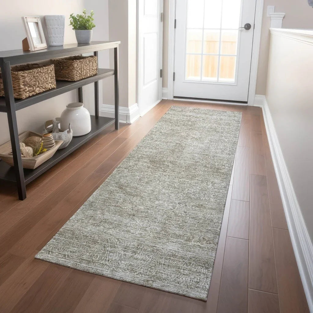 LOOMLAN Rugs Halora Ivory Washable Indoor-Outdoor Rug