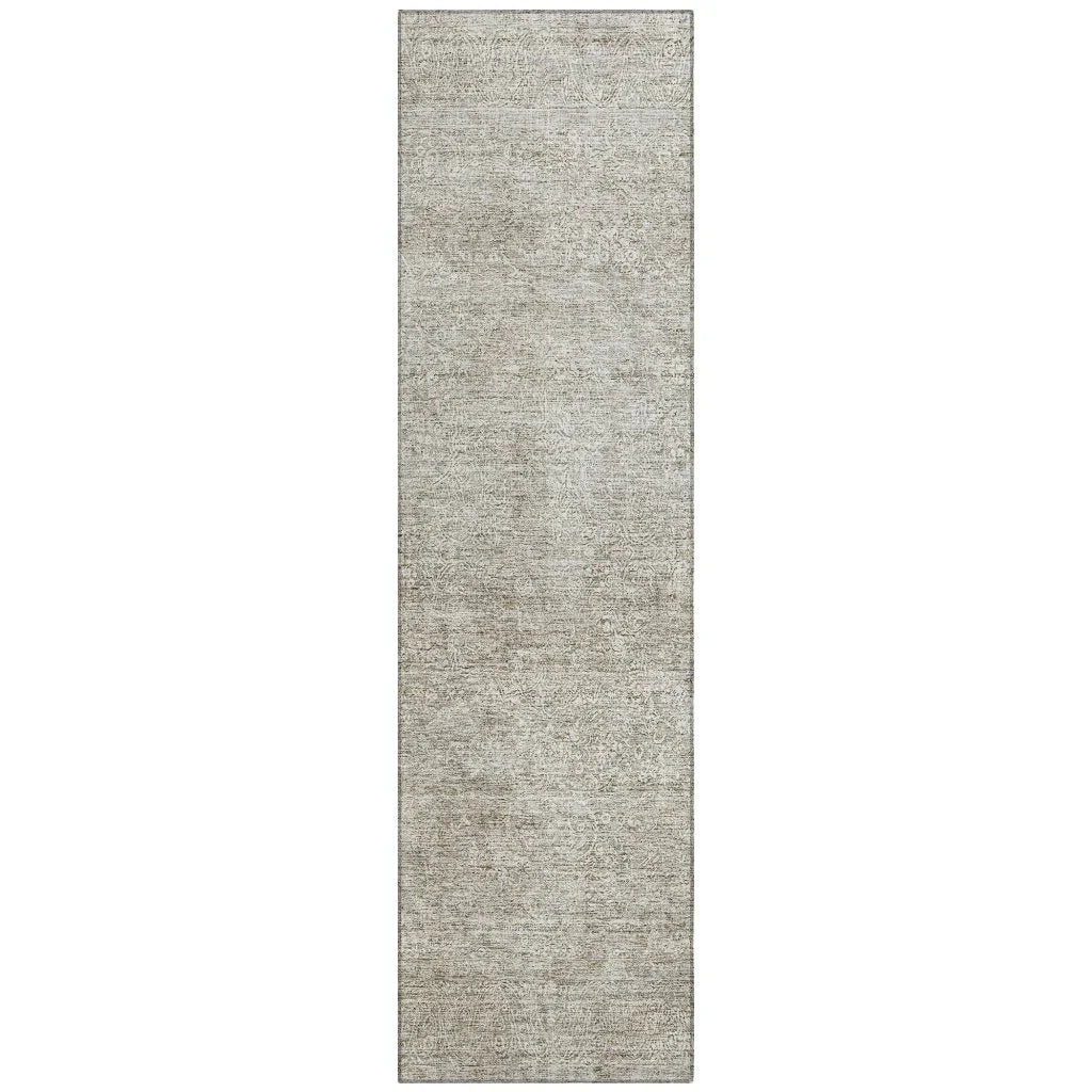LOOMLAN Rugs Halora Ivory Washable Indoor-Outdoor Rug