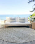 LOOMLAN Rugs Halora Ivory Washable Indoor-Outdoor Rug