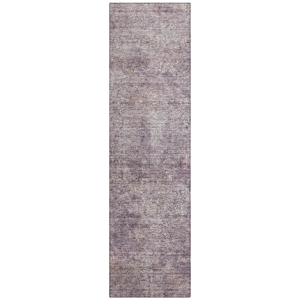 LOOMLAN Rugs Halora Purple Washable Indoor-Outdoor Rug