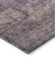 LOOMLAN Rugs Halora Purple Washable Indoor-Outdoor Rug