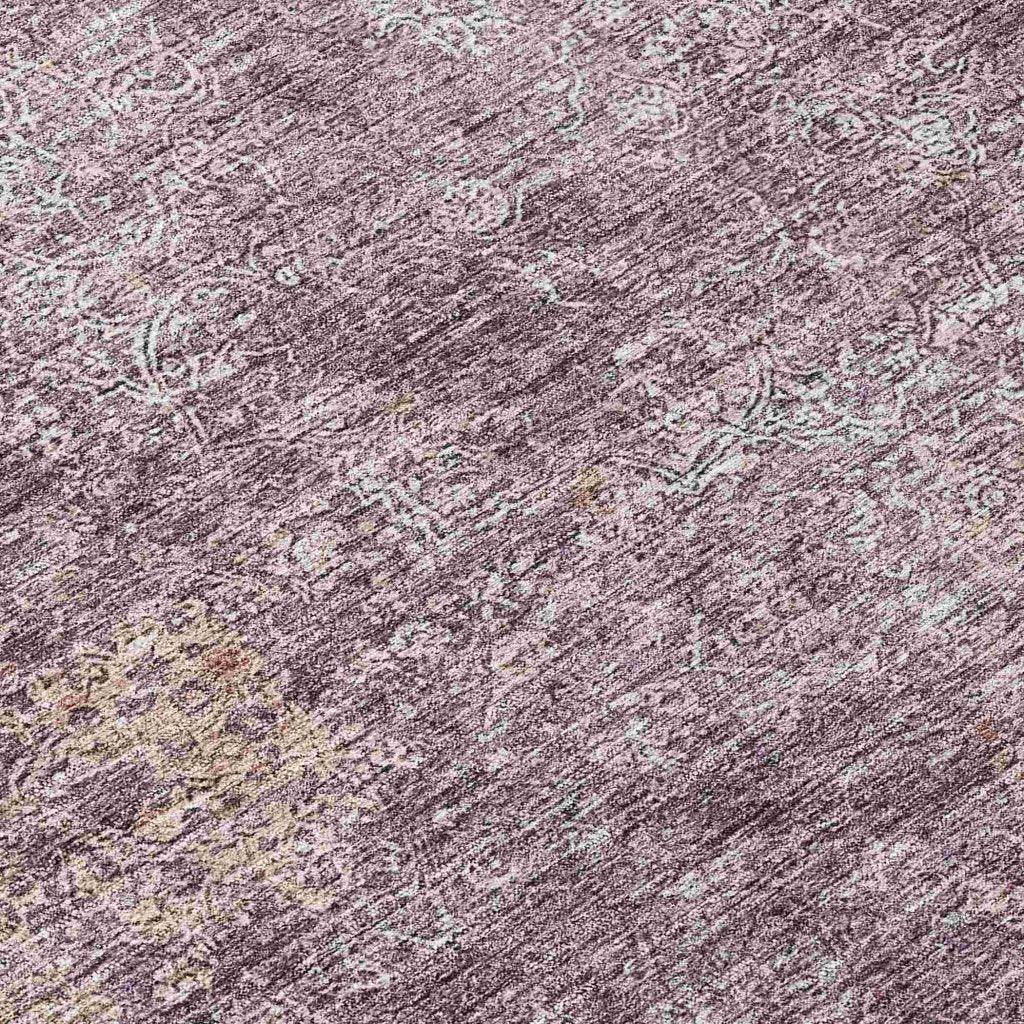 LOOMLAN Rugs Halora Purple Washable Indoor-Outdoor Rug