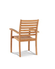 Hamilton Teak Patio Square Dining Set 7PC - LOOMLAN - HiTeak - Outdoor Dining Sets