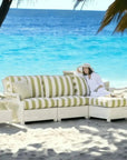 Hamptons Left Chaise Unit Outdoor Patio Furniture - LOOMLAN - Lloyd Flanders - Outdoor Modulars