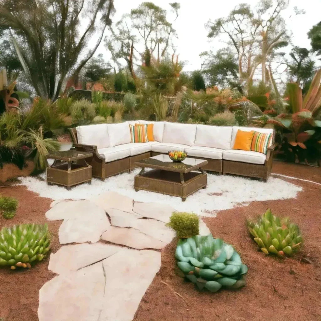Hamptons Left Sectional Unit Outdoor Patio Furniture - LOOMLAN - Lloyd Flanders - Outdoor Modulars