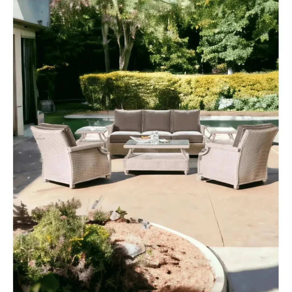 Hamptons Outdoor Cocktail Table Glass Lloyd Flanders - LOOMLAN - Lloyd Flanders - Outdoor Coffee Tables