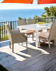 Hamptons Outdoor Furniture Wicker Dining Chair - LOOMLAN - Lloyd Flanders - Outdoor Dining Chairs