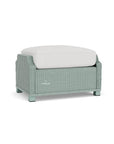 Hamptons Outdoor Furniture Wicker Large Ottoman - LOOMLAN - Lloyd Flanders - Outdoor Ottomans
