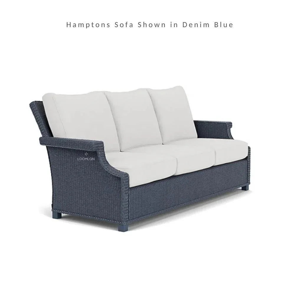 Hamptons Outdoor Wicker 3 Seater Sofa - LOOMLAN - Lloyd Flanders - Outdoor Sofas & Loveseats