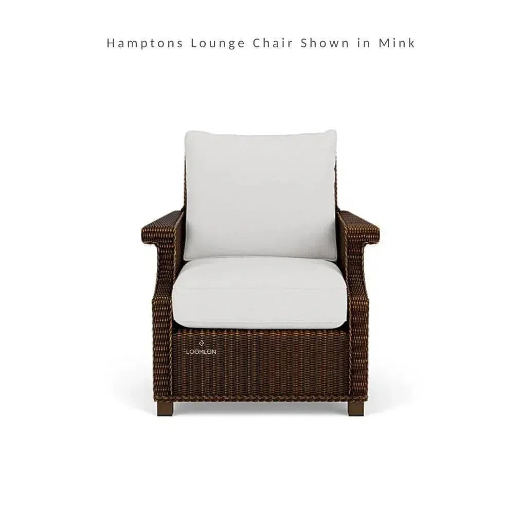 Hamptons Outdoor Wicker 4 Lounge Chair Set With Tables - LOOMLAN - Lloyd Flanders - Outdoor Lounge Sets