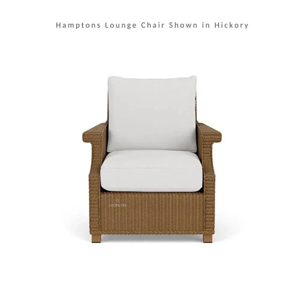 Hamptons Outdoor Wicker 4 Lounge Chair Set With Tables - LOOMLAN - Lloyd Flanders - Outdoor Lounge Sets