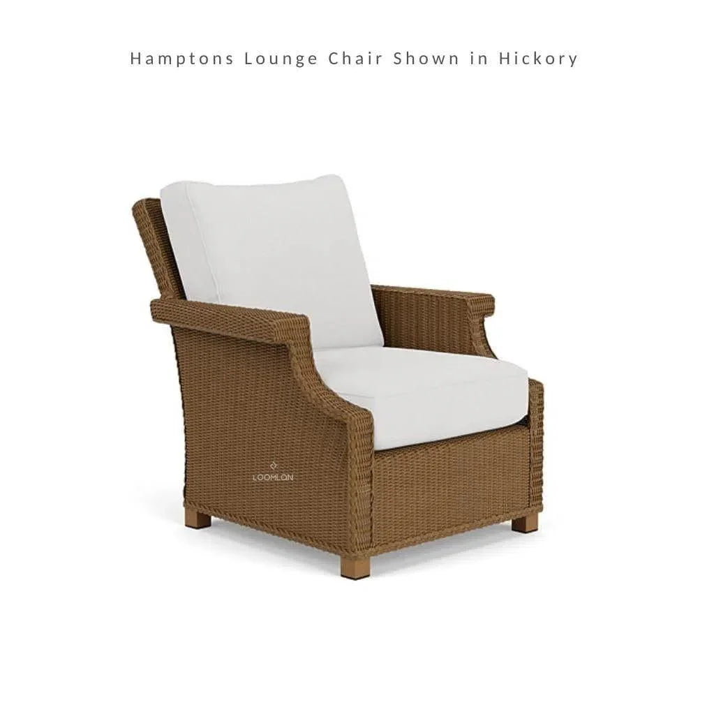 Hamptons Outdoor Wicker 4 Lounge Chair Set With Tables - LOOMLAN - Lloyd Flanders - Outdoor Lounge Sets