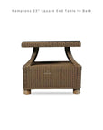 Hamptons Outdoor Wicker 4 Lounge Chair Set With Tables - LOOMLAN - Lloyd Flanders - Outdoor Lounge Sets