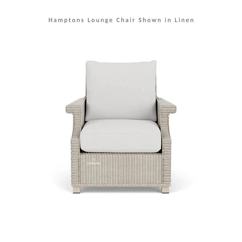 Hamptons Outdoor Wicker 4 Lounge Chair Set With Tables - LOOMLAN - Lloyd Flanders - Outdoor Lounge Sets
