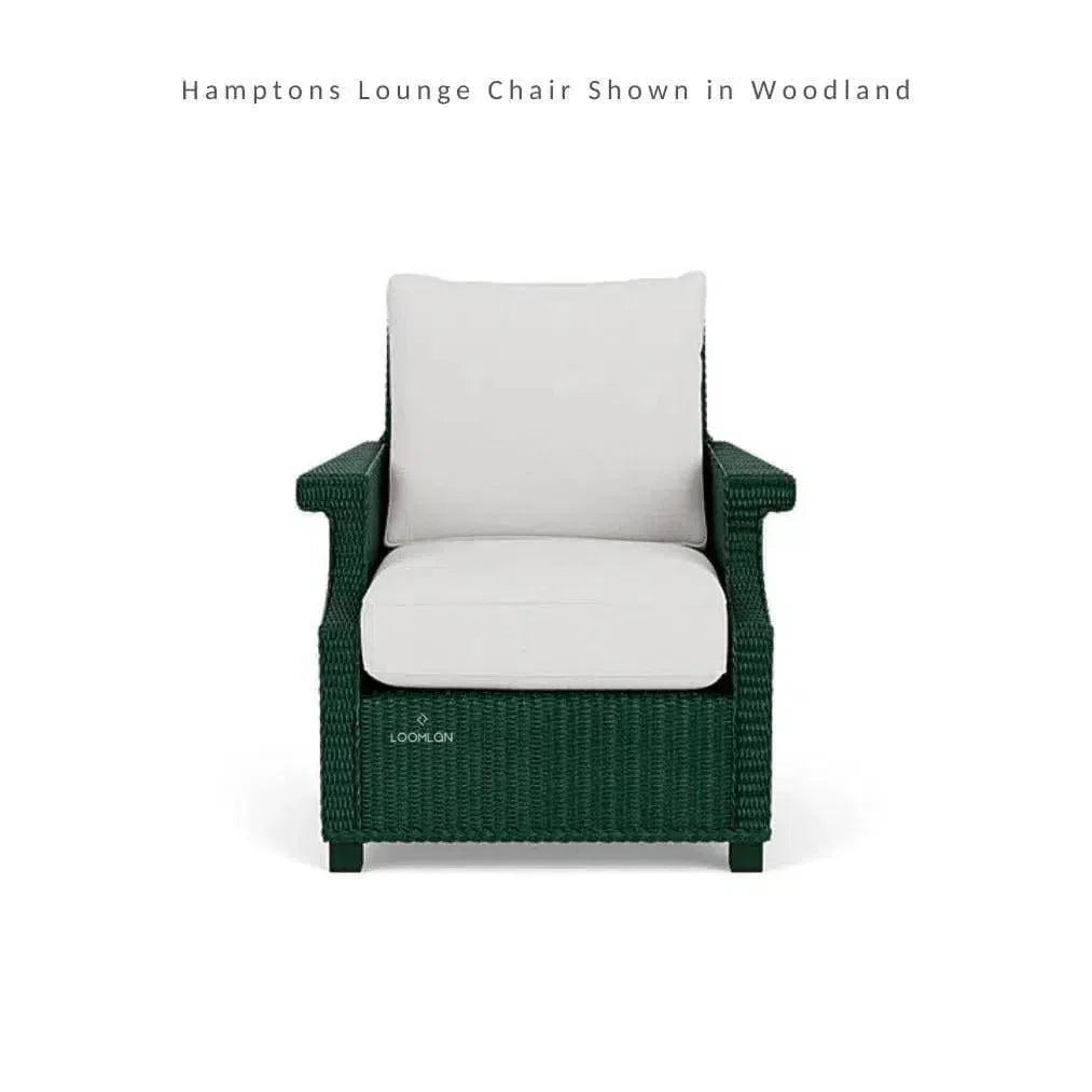 Hamptons Outdoor Wicker 4 Lounge Chair Set With Tables - LOOMLAN - Lloyd Flanders - Outdoor Lounge Sets
