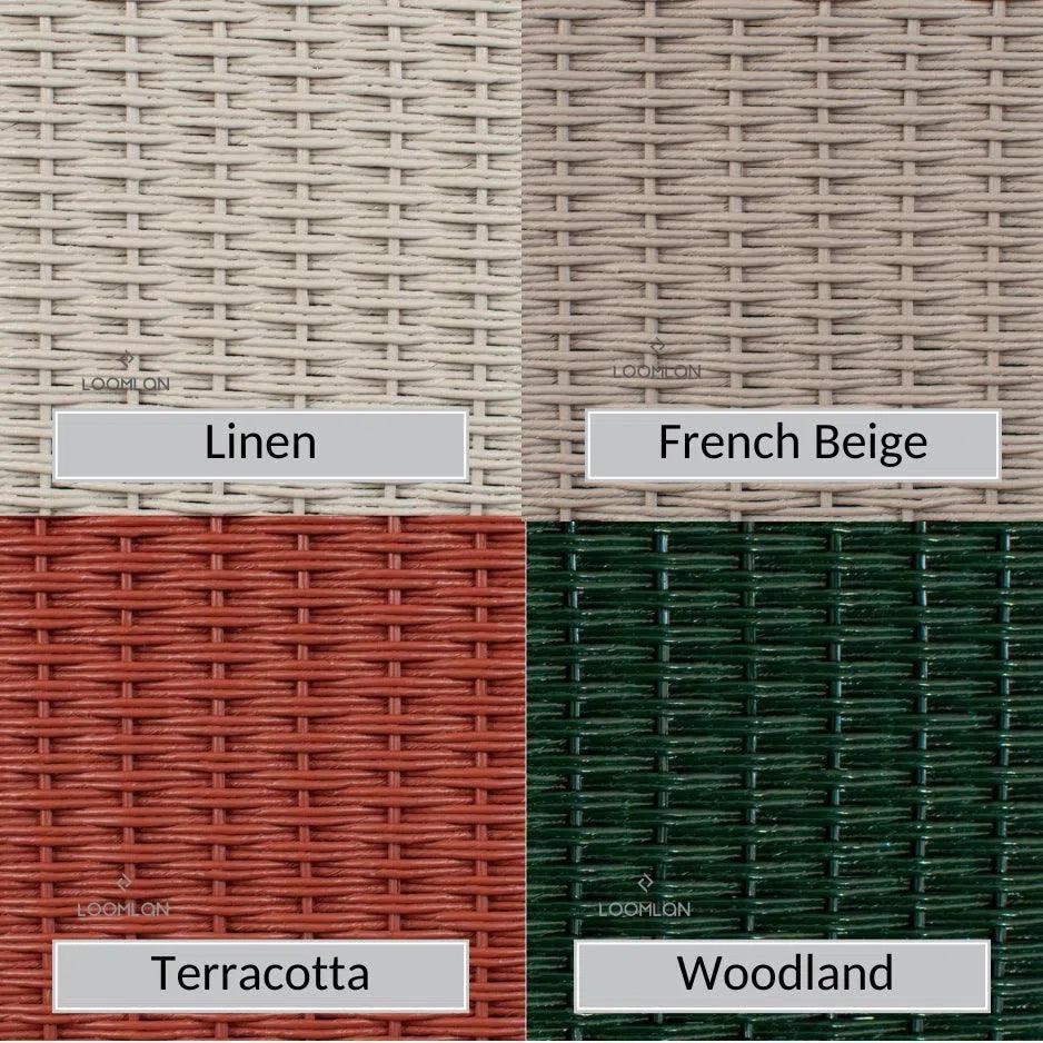 Hamptons Outdoor Wicker Dining Table Set for 6 - LOOMLAN - Lloyd Flanders - Outdoor Dining Sets