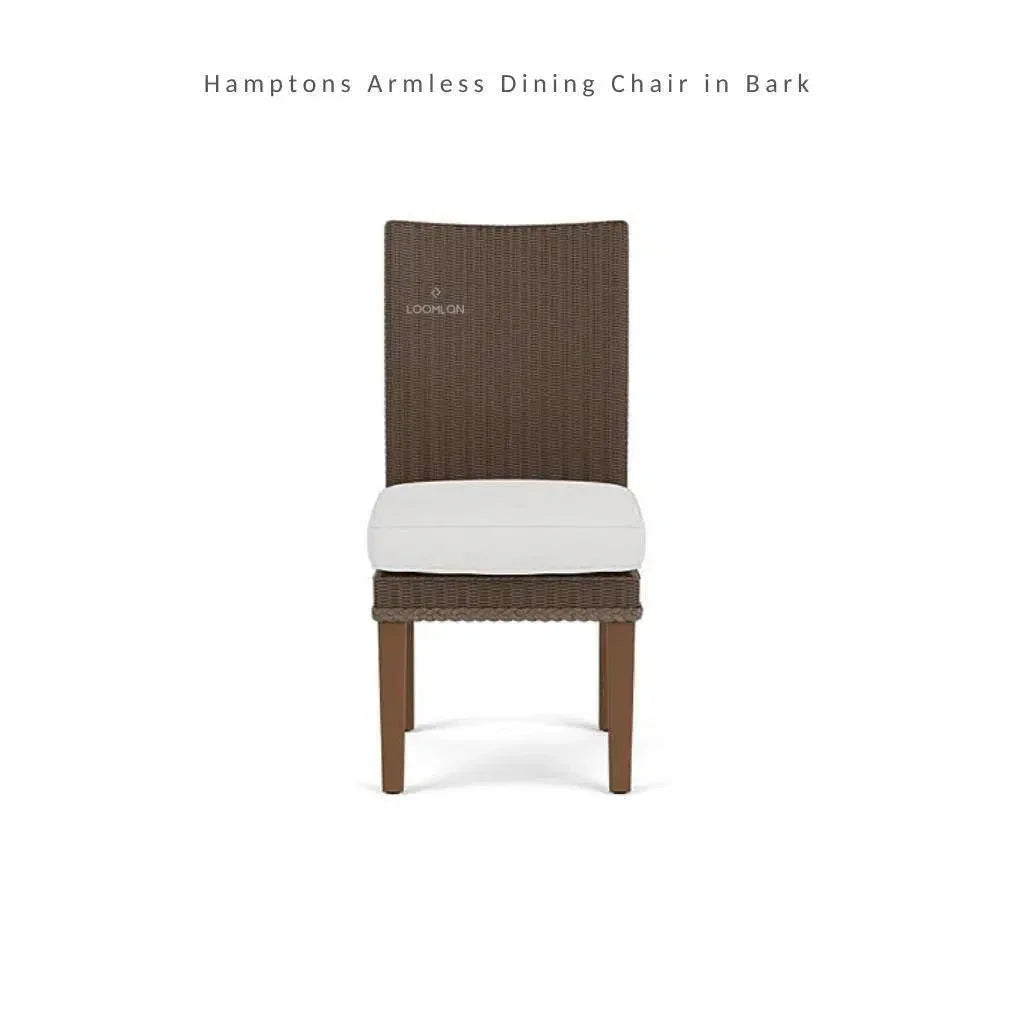 Hamptons Outdoor Wicker Dining Table Set for 6 - LOOMLAN - Lloyd Flanders - Outdoor Dining Sets