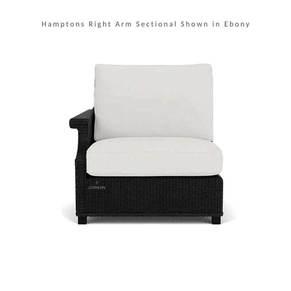 Hamptons Outdoor Wicker L - Shaped Sectional Side Table - LOOMLAN - Lloyd Flanders - Outdoor Lounge Sets