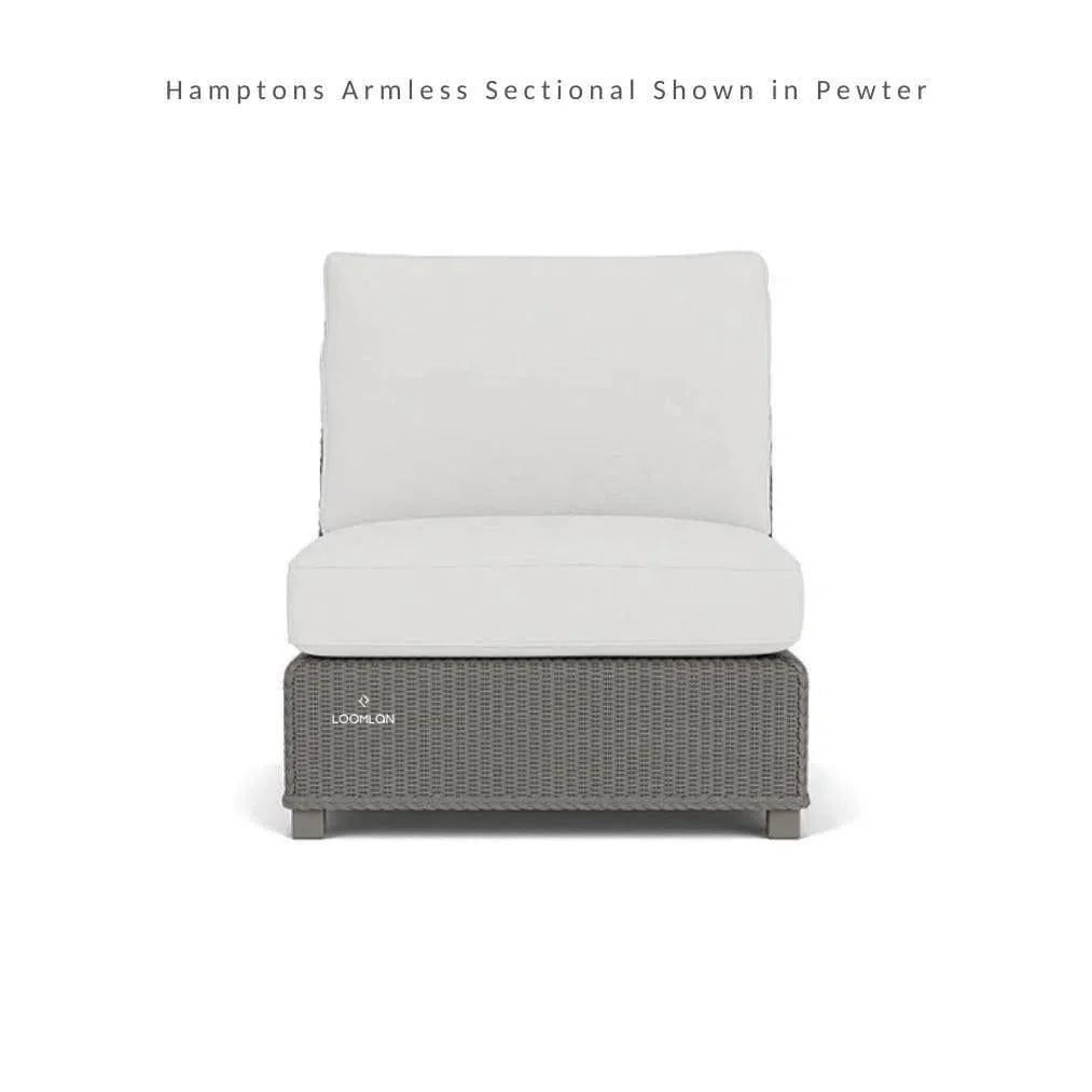 Hamptons Outdoor Wicker L - Shaped Sectional Side Table - LOOMLAN - Lloyd Flanders - Outdoor Lounge Sets