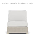 Hamptons Outdoor Wicker L - Shaped Sectional Side Table - LOOMLAN - Lloyd Flanders - Outdoor Lounge Sets