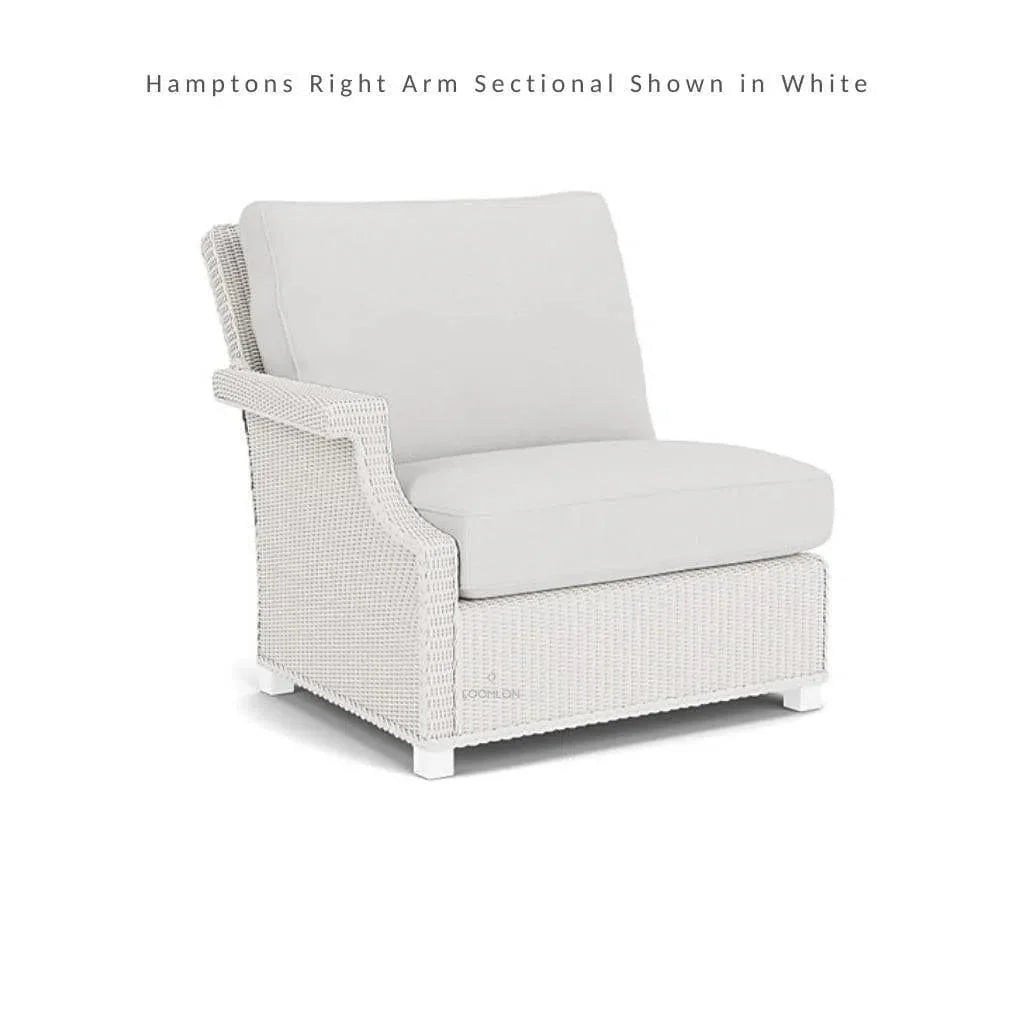 Hamptons Outdoor Wicker L - Shaped Sectional Side Table - LOOMLAN - Lloyd Flanders - Outdoor Lounge Sets