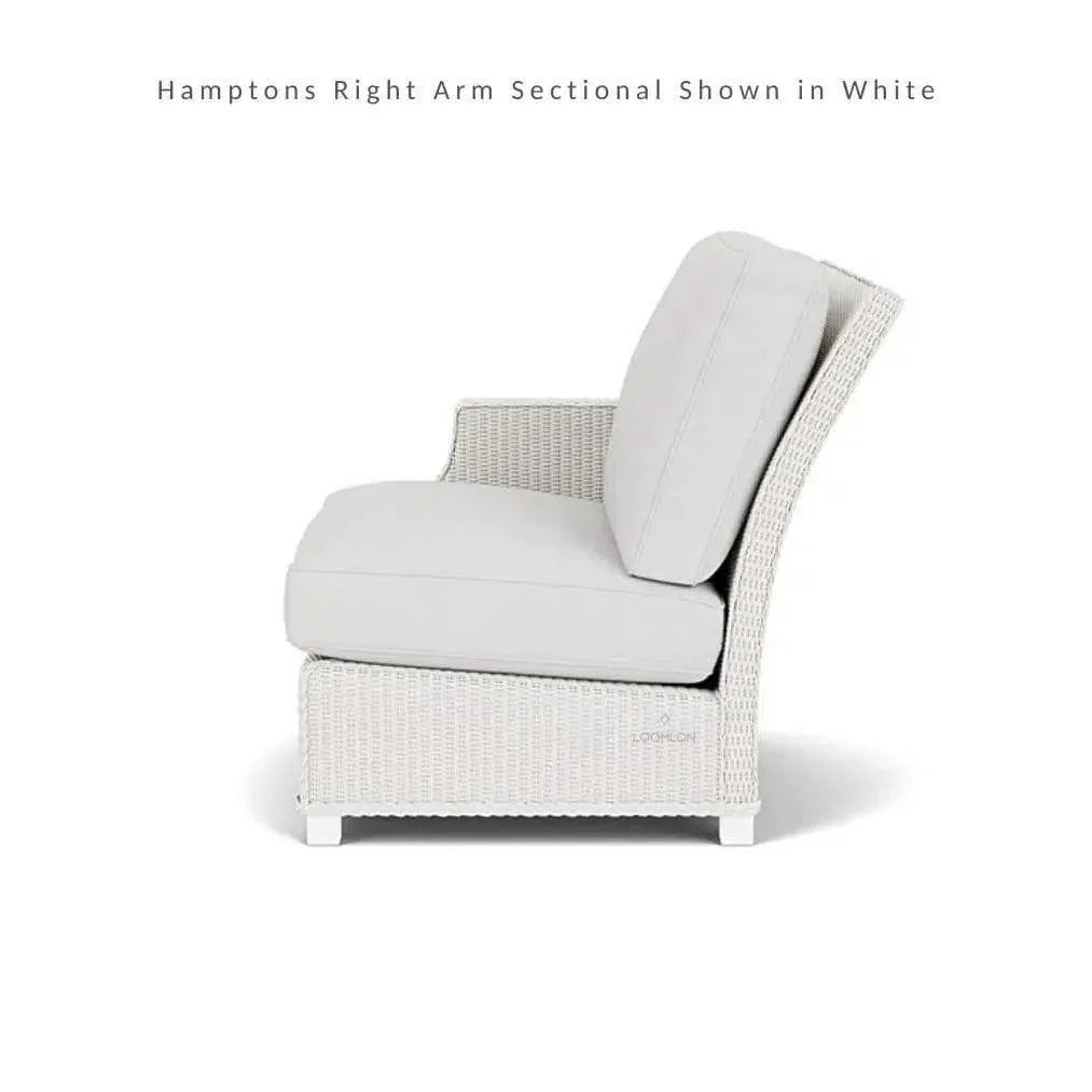 Hamptons Outdoor Wicker L - Shaped Sectional Side Table - LOOMLAN - Lloyd Flanders - Outdoor Lounge Sets