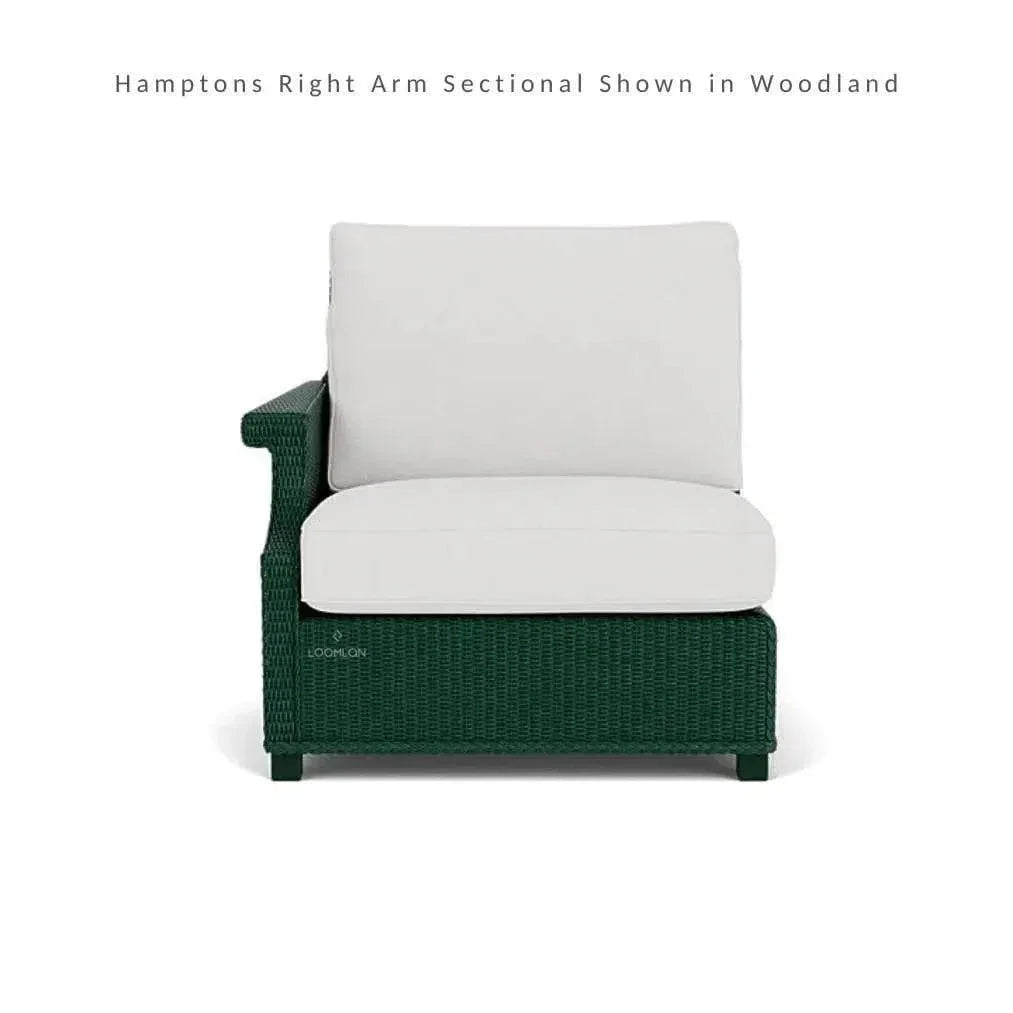 Hamptons Outdoor Wicker L - Shaped Sectional Side Table - LOOMLAN - Lloyd Flanders - Outdoor Lounge Sets