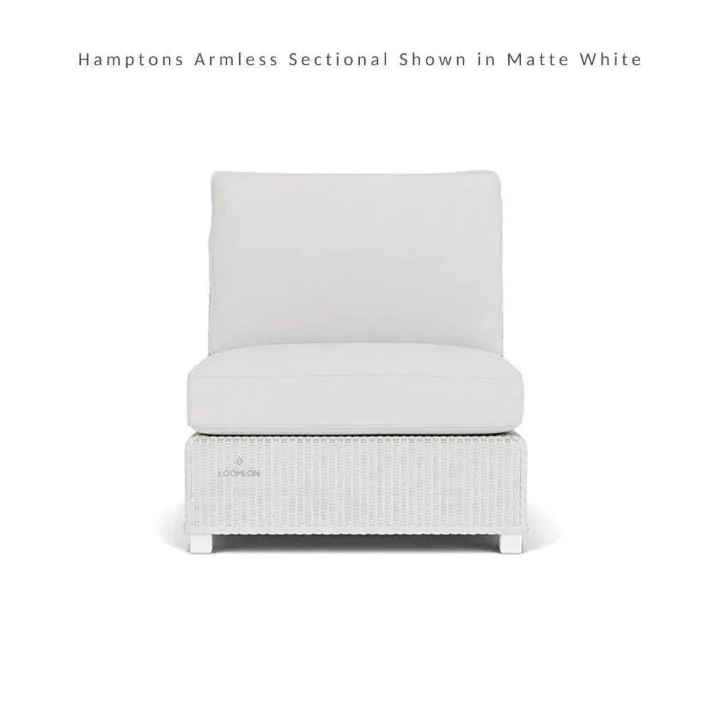 Hamptons Outdoor Wicker L - Shaped Sectional Side Table - LOOMLAN - Lloyd Flanders - Outdoor Lounge Sets