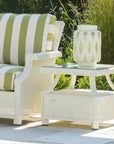 Hamptons Outdoor Wicker L - Shaped Sectional Side Table - LOOMLAN - Lloyd Flanders - Outdoor Lounge Sets