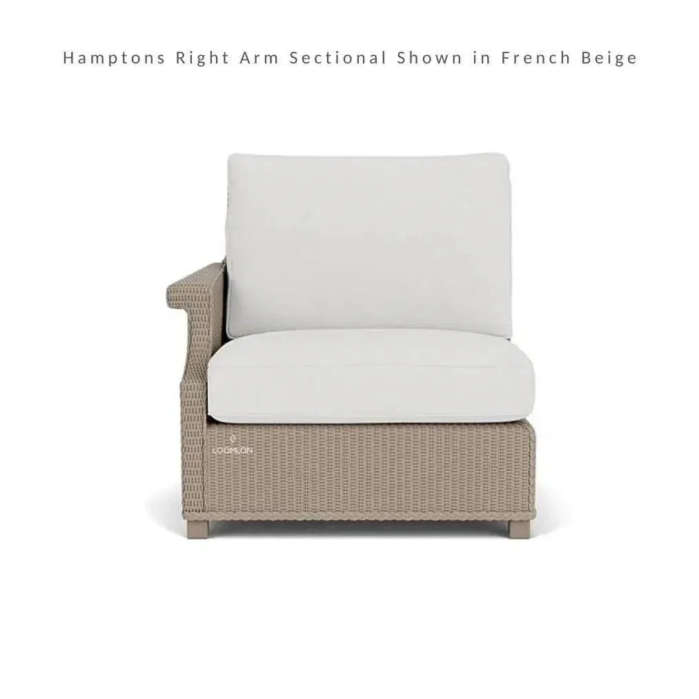 Hamptons Outdoor Wicker L - Shaped Sectional Side Table - LOOMLAN - Lloyd Flanders - Outdoor Lounge Sets