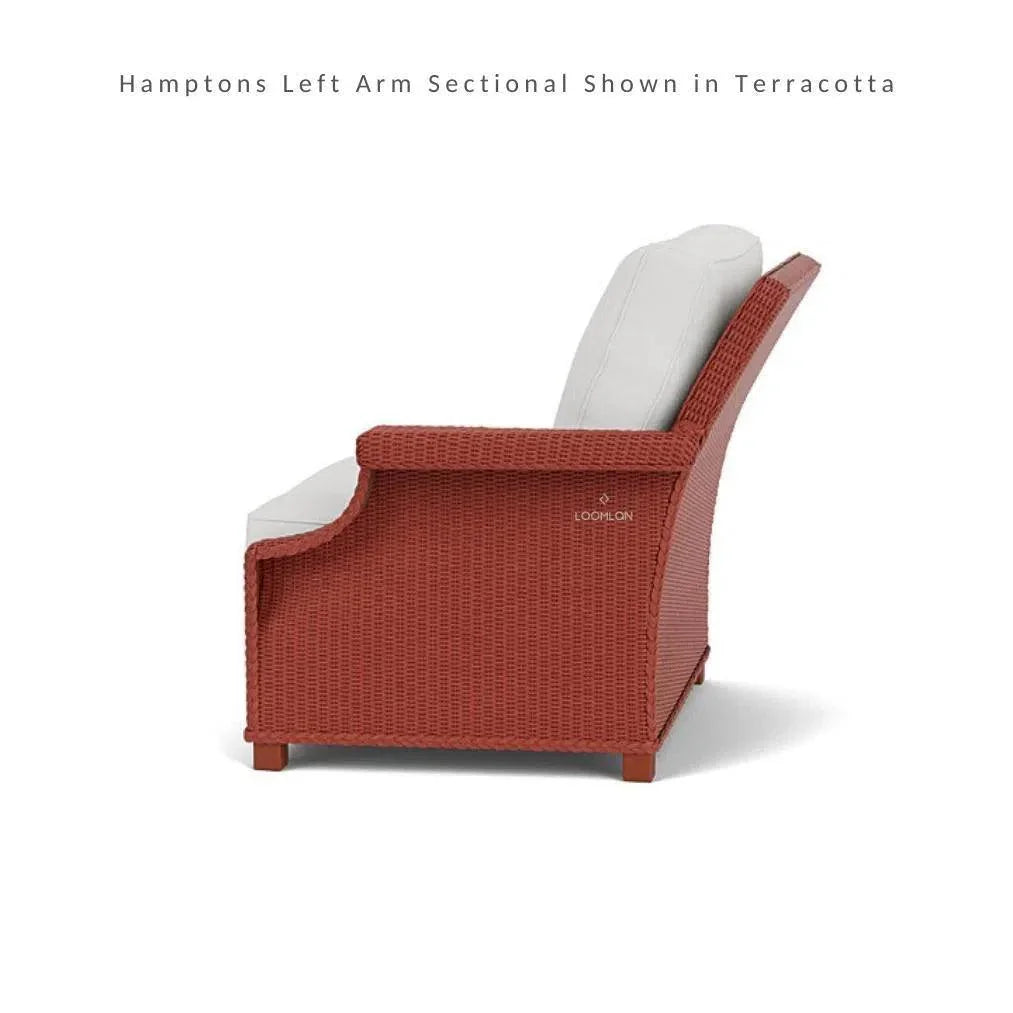 Hamptons Outdoor Wicker L - Shaped Sectional With Tables - LOOMLAN - Lloyd Flanders - Outdoor Lounge Sets