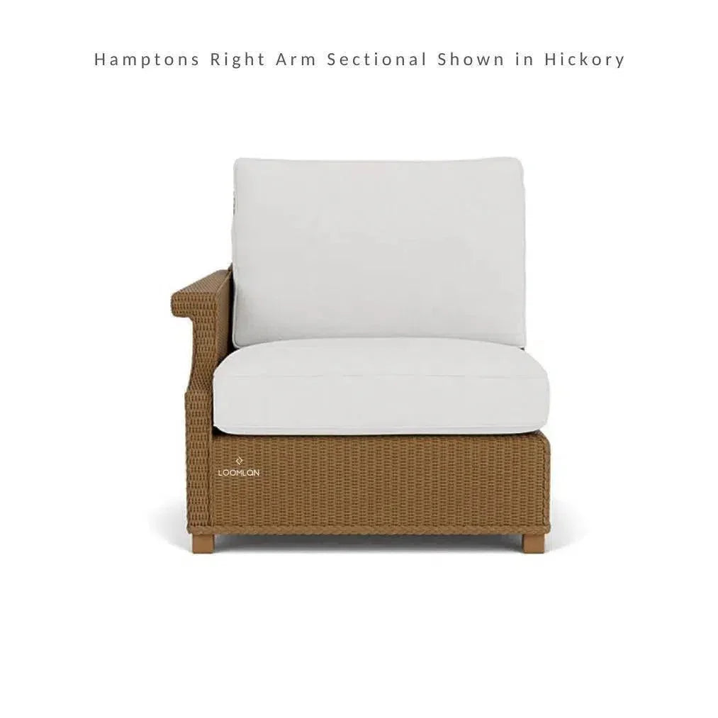 Hamptons Outdoor Wicker L - Shaped Sectional With Tables - LOOMLAN - Lloyd Flanders - Outdoor Lounge Sets