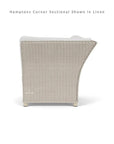 Hamptons Outdoor Wicker L - Shaped Sectional With Tables - LOOMLAN - Lloyd Flanders - Outdoor Lounge Sets