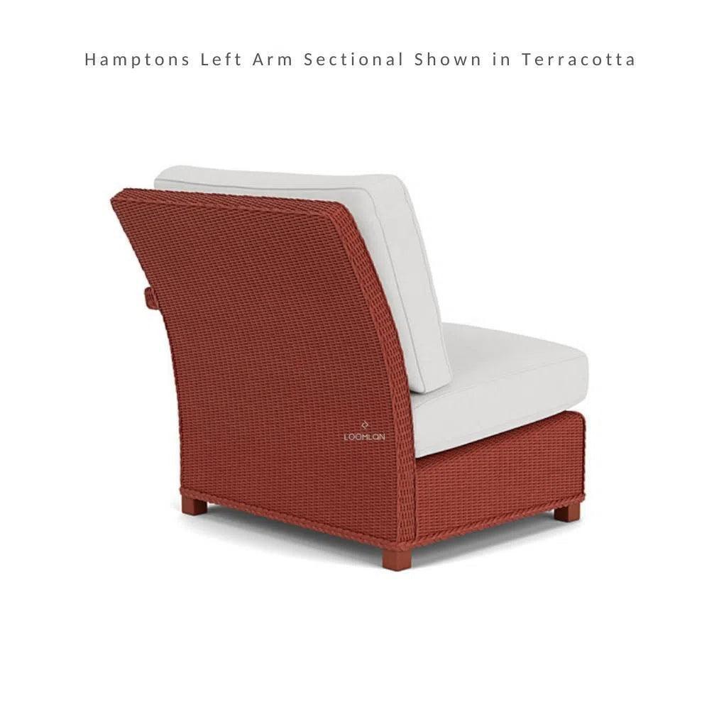 Hamptons Outdoor Wicker L - Shaped Sectional With Tables - LOOMLAN - Lloyd Flanders - Outdoor Lounge Sets