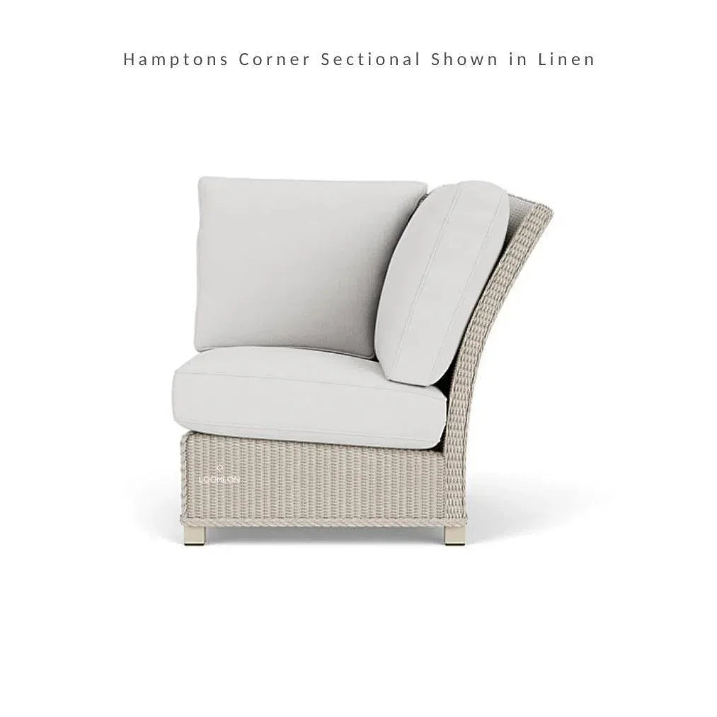 Hamptons Outdoor Wicker Sectional Coffee Table Set - LOOMLAN - Lloyd Flanders - Outdoor Lounge Sets