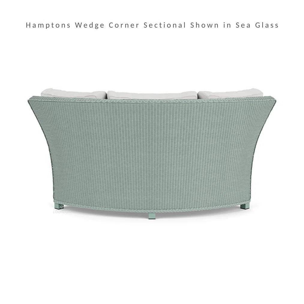 Hamptons Outdoor Wicker Sectional Lounge Set Chair - LOOMLAN - Lloyd Flanders - Outdoor Lounge Sets