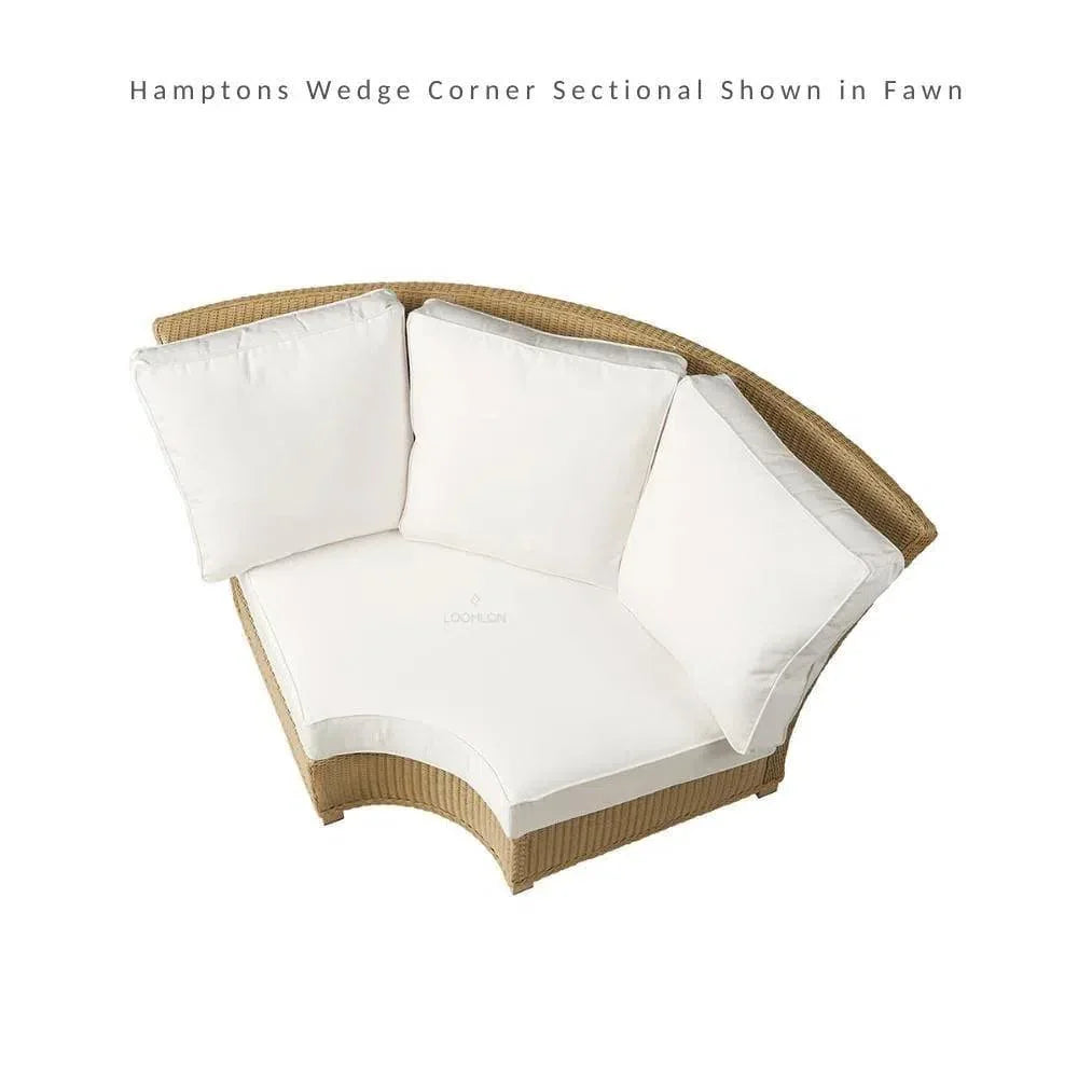 Hamptons Outdoor Wicker Sectional Lounge Set Chair - LOOMLAN - Lloyd Flanders - Outdoor Lounge Sets