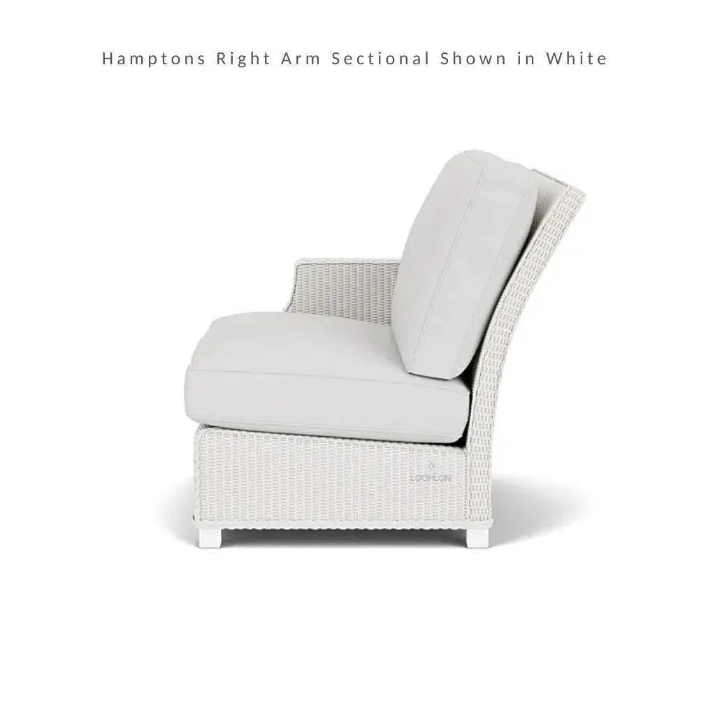 Hamptons Outdoor Wicker Sectional Sofa &amp; Lounge Chair - LOOMLAN - Lloyd Flanders - Outdoor Lounge Sets