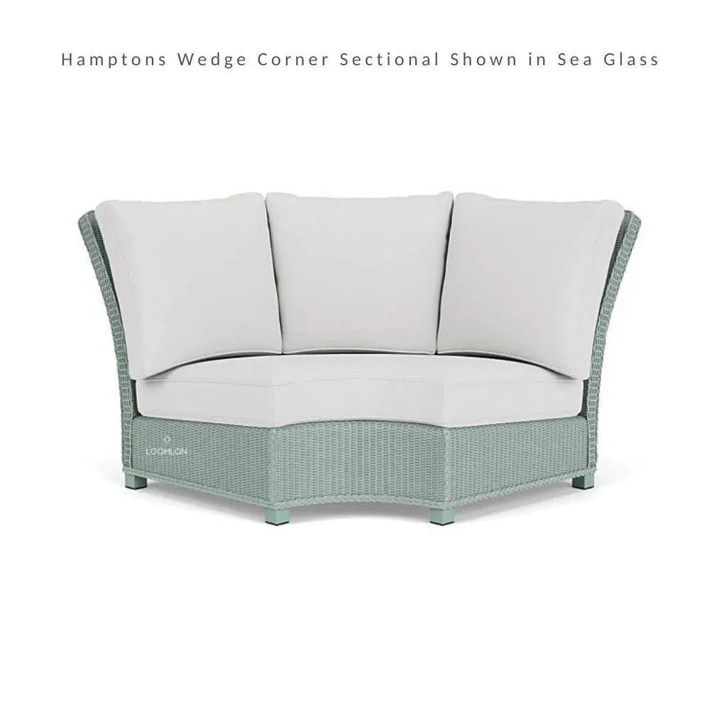 Hamptons Outdoor Wicker Sectional Sofa & Lounge Chair - LOOMLAN - Lloyd Flanders - Outdoor Lounge Sets